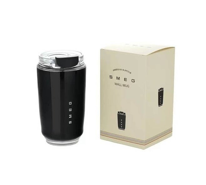 سميج كوب قهوة للسفر، كوب معزول للمشروبات سعة 240 مل مع غطاء مانع للتسرب، كوب قهوة يدوم طويلاً مع غطاء، ترمس قهوة للسف - Image 1